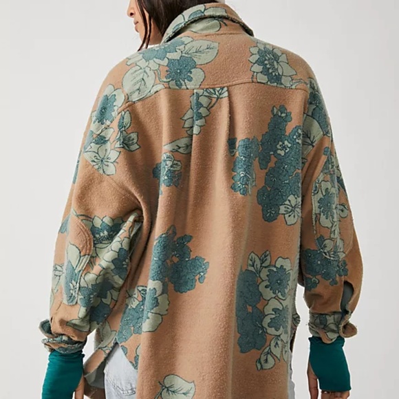 Free People Oversized Ruby Shirt Jacket Size M - Picture 11 of 13